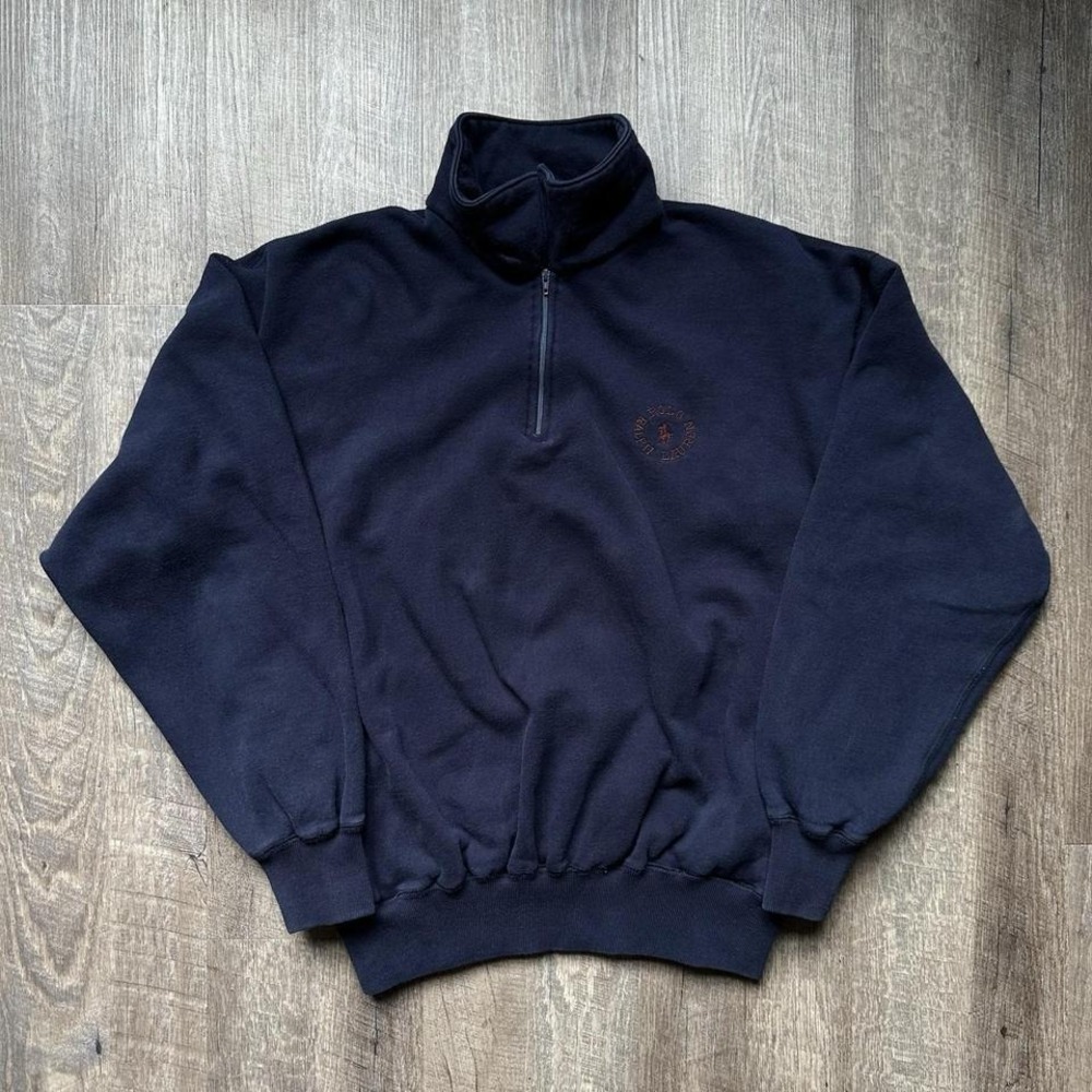 Polo Ralph Lauren Sweatshirt Mens M USA Flag Superman Fleece Style Puffy 90s